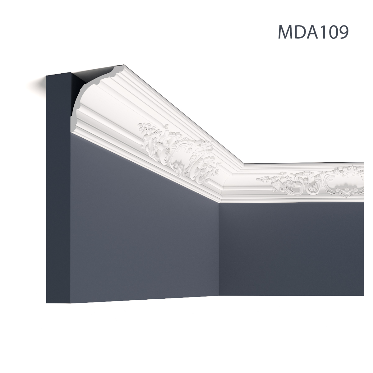 Cornisa decorativa MDA109, 200 X 17 X 17.8 cm, Mardom Decor